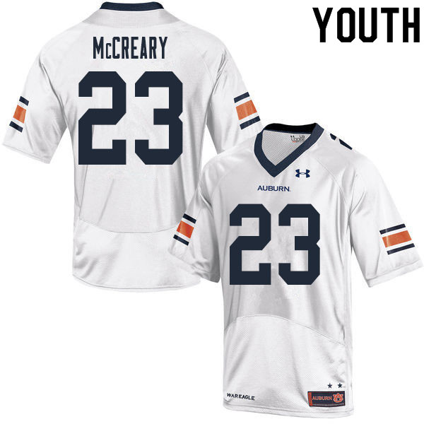 Youth #23 Roger McCreary Auburn Tigers College Football Jerseys Sale-White - Click Image to Close